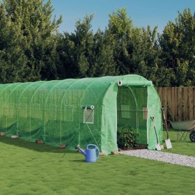 Invernadero con estructura de acero verde 32 m² 16x2x2 m von , Gewächshäuser - Ref: Foro24-3188023, Preis: 512,36 €, Rabatt: %