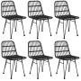 Juego de comedor de jardín 7 piezas ratán sintético negro by , Garden sets - Ref: Foro24-3157885, Price: 683,31 €, Discount: %
