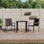 Juego de comedor para jardín 3 piezas acero y textilene negro by , Garden sets - Ref: Foro24-3187041, Price: 188,03 €, Discou...
