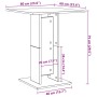 Mesa de bistró de madera contrachapada blanco 60x60x75 cm by , Kitchen and dining tables - Ref: Foro24-802102, Price: 51,74 €...