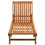 Tumbona de jardín con cojín madera maciza de acacia von , Liegen - Ref: Foro24-3061358, Preis: 206,58 €, Rabatt: %