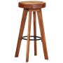 Taburetes de cocina 2 uds cuero auténtico madera maciza acacia von , Küchenhocker - Ref: Foro24-348164, Preis: 158,74 €, Raba...