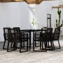 Juego de comedor para jardín 7 piezas negro by , Garden sets - Ref: Foro24-3099158, Price: 588,71 €, Discount: %
