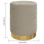 Taburete con almacenaje redondo terciopelo gris oscuro von , Klapphocker und Stühle - Ref: Foro24-340286, Preis: 44,77 €, Rab...