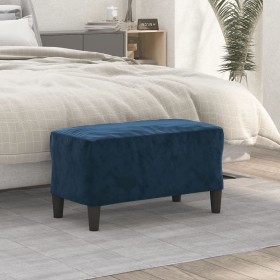 Banco de terciopelo azul 70x35x41 cm by , Banks - Ref: Foro24-349406, Price: 49,23 €, Discount: %
