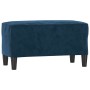 Banco de terciopelo azul 70x35x41 cm de , Bancos - Ref: Foro24-349406, Precio: 49,23 €, Descuento: %