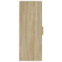 Armario de pared madera contrachapada color roble 34,5x34x90 cm by , Shelves and shelves - Ref: Foro24-812432, Price: 49,56 €...