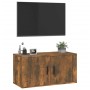 Mueble para TV de pared roble ahumado 80x34,5x40 cm von , TV-Möbel - Ref: Foro24-816629, Preis: 59,11 €, Rabatt: %