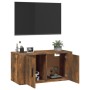 Mueble para TV de pared roble ahumado 80x34,5x40 cm von , TV-Möbel - Ref: Foro24-816629, Preis: 59,11 €, Rabatt: %