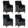 Juego de comedor para jardín de 5 piezas gris oscuro de vidaXL, Conjuntos de jardín - Ref: Foro24-3067848, Precio: 702,67 €, ...
