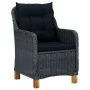 Juego de comedor para jardín de 5 piezas gris oscuro de vidaXL, Conjuntos de jardín - Ref: Foro24-3067848, Precio: 702,67 €, ...