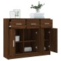 Aparador madera de ingeniería color roble marrón 91x28x75 cm by , Sideboards - Ref: Foro24-823015, Price: 104,24 €, Discount: %