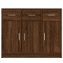 Aparador madera de ingeniería color roble marrón 91x28x75 cm by , Sideboards - Ref: Foro24-823015, Price: 104,24 €, Discount: %