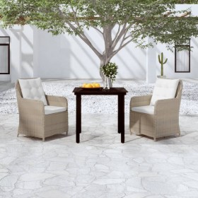 Juego de comedor de jardín 3 piezas marrón by , Garden sets - Ref: Foro24-3099553, Price: 417,85 €, Discount: %