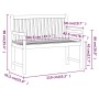 vidaxL Banco de jardín 110 cm madera maciza acacia von , Gartenbänke - Ref: Foro24-316610, Preis: 154,32 €, Rabatt: %