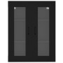 Armario de pared colgante negro 69,5x34x90 cm de , Aparadores - Ref: Foro24-812286, Precio: 82,90 €, Descuento: %