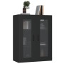Armario de pared colgante negro 69,5x34x90 cm de , Aparadores - Ref: Foro24-812286, Precio: 82,90 €, Descuento: %