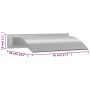 Fuente de piscina acero inoxidable plateada 45x26x13 cm von , Brunnen und Wasserfälle - Ref: Foro24-148921, Preis: 116,50 €, ...
