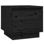 Mesita de noche madera maciza de pino negro 35x34x32 cm de , Mesitas de noche - Ref: Foro24-813403, Precio: 42,20 €, Descuent...