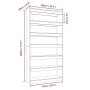 Estantería madera contrachapada gris Sonoma 100x30x198 cm von , Bücherregale und Regale - Ref: Foro24-813642, Preis: 121,23 €...