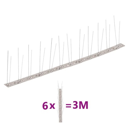 Set de 6 hileras pinchos contra pájaros y palomas 2 filas 3 m von , Tierabwehrmittel - Ref: Foro24-170234, Preis: 14,67 €, Ra...
