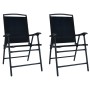 Sillas plegables de jardín 2 unidades textilene negro von , Gartenstühle - Ref: Foro24-47923, Preis: 101,18 €, Rabatt: %