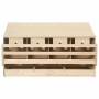 Ponedero para gallinas 4 compartimentos madera pino 106x40x59cm de , Incubadoras de huevos - Ref: Foro24-170657, Precio: 127,...