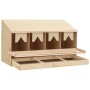 Ponedero para gallinas 4 compartimentos madera pino 106x40x59cm de , Incubadoras de huevos - Ref: Foro24-170657, Precio: 127,...