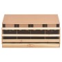 Ponedero para gallinas 4 compartimentos madera pino 106x40x59cm de , Incubadoras de huevos - Ref: Foro24-170657, Precio: 127,...