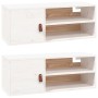 Armarios de pared 2 uds madera maciza pino blanco 80x30x30 cm von , Regale und Regale - Ref: Foro24-818388, Preis: 111,38 €, ...