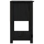 Mesita de noche madera maciza de pino negro 40x35x61,5 cm von , Schließfächer und Lagerschränke - Ref: Foro24-821737, Preis: ...