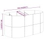 Jardinera arriate acero recubierto polvo antracita 152x80x68 cm von , Töpfe und Pflanzgefäße - Ref: Foro24-318951, Preis: 71,...