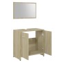 Conjunto de muebles de baño contrachapada color roble Sonoma von , Badezimmermöbel - Ref: Foro24-802582, Preis: 79,22 €, Raba...