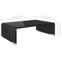 Soporte para TV/Elevador monitor cristal negro 40x25x11 cm von , TV-Möbel - Ref: Foro24-244134, Preis: 62,73 €, Rabatt: %