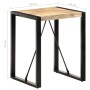 Mesa de comedor madera maciza de mango rugosa 60x60x75 cm by , Kitchen and dining tables - Ref: Foro24-321592, Price: 166,69 ...