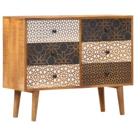 Aparador con estampado madera maciza de mango 90x30x70 cm von , Sideboards - Ref: Foro24-247916, Preis: 306,36 €, Rabatt: %