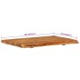 Encimera para armario tocador madera maciza acacia 80x52x3,8 cm von , Beckenzubehör - Ref: Foro24-286320, Preis: 112,03 €, Ra...