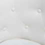 Sillón con taburete cuero sintético blanco by , Armchairs - Ref: Foro24-60711, Price: 169,65 €, Discount: %