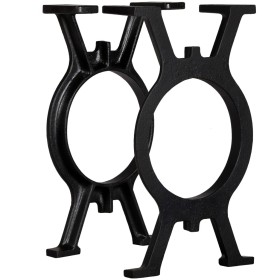 Patas de banco en forma de O 2 unidades hierro fundido by , Table legs - Ref: Foro24-245428, Price: 121,87 €, Discount: %