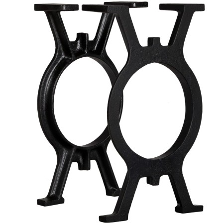 Patas de banco en forma de O 2 unidades hierro fundido by , Table legs - Ref: Foro24-245428, Price: 79,40 €, Discount: %
