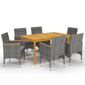 Graues 7-teiliges Garten-Essset von vidaXL, Gartensets - Ref: Foro24-3067772, Preis: 553,03 €, Rabatt: %