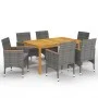Graues 7-teiliges Garten-Essset von vidaXL, Gartensets - Ref: Foro24-3067772, Preis: 553,56 €, Rabatt: %