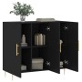 Aparador de madera de ingeniería negro 90x34x80 cm von , Sideboards - Ref: Foro24-828093, Preis: 97,53 €, Rabatt: %