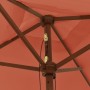 Sombrilla de jardín con poste de madera terracota 198x198x231cm von , Sonnenschirme - Ref: Foro24-363188, Preis: 59,50 €, Rab...