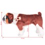Perro bulldog de peluche de pie blanco y marrón XXL von , Stofftiere - Ref: Foro24-91332, Preis: 53,63 €, Rabatt: %