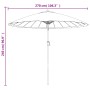 Sombrilla de jardín con palo de aluminio rojo burdeos 270 cm von , Sonnenschirme - Ref: Foro24-47308, Preis: 95,54 €, Rabatt: %