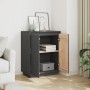 Aparador de madera maciza de pino gris 60x34x75 cm by , Sideboards - Ref: Foro24-813347, Price: 68,33 €, Discount: %
