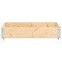 Caja de palés de madera maciza de pino 100x150 cm by , Loading platforms and pallets - Ref: Foro24-310058, Price: 60,14 €, Di...