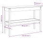 Mesa consola madera maciza de pino gris 110x40x75 cm by , Side tables - Ref: Foro24-814301, Price: 101,94 €, Discount: %