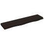 Estante de pared madera roble tratada marrón oscuro 80x20x4 cm by , Shelves and shelves - Ref: Foro24-363780, Price: 30,07 €,...